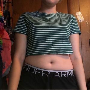 Striped crop top